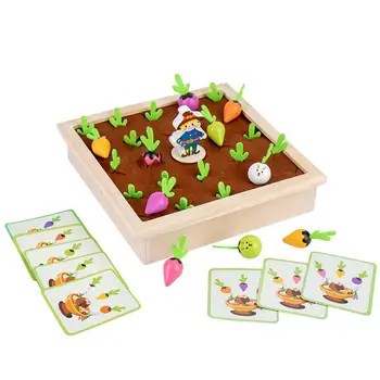 Porgand Saagi Montessori Mänguasjad Montessori Lõbus Taimsed Mälu Juhatuse Mäng Puidust Haridus Mänguasjad Vanus 1 Väikelastel Lasteaed