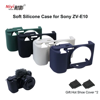 Pehmest Silikoonist puhul Sony ZVE10 ZV-E10 Kaamera Täpse Asetuse Kaamera Kere Protector Kaamera Kott, Aku Avamise Kõrge Kvaliteediga