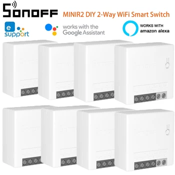 SONOFF MINIR2 Wifi DIY Smart Switch 2-way Tulede Lülitid Toetada Alexa Google ' i Kodu hääljuhtimine eWeLink Remote Ajastus on / OFF