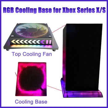 Mängu Konsool RGB LED Baas Xbox Seeria X/S puldiga Vastuvõtva Mängude Töötleja Jahutus Seista soojushajutamise Tarvikud