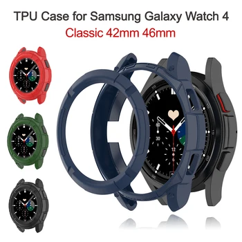 Case for Samsung Galaxy Vaata 4 Klassikaline 42mm 46 mm Kaitsev Kest Samsung Galaxy Watch4 Classic Cover Õõnes TPÜ Mehaaniline