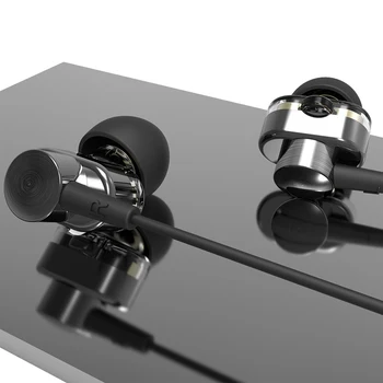 QKZ DM8 3.5 mm Juhtmega Kõrvaklappide Vask Juhi Stereo Kõrvaklapid Bass In-ear Rippuvad Earbuds Muusika CallPhone Kõrvaklapid Nr MIC Kõrvaklapid
