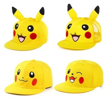 Pokemon Pikachu Baseball Cap Cartoon Joonis Cosplay Müts Reguleeritav Lapsed Stiil Sport Mütsid Kopp Mütsid Väljas Sunhat Mänguasjad Kingitus