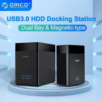 ORICO DS-Seeria USB3.0 HDD Ruum Magnet Äraveo SATA 3.5 Tollise Kõvaketta Box Docking Station PC Case Support 12V4A Power