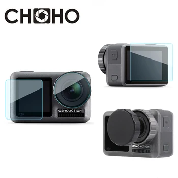Eest DJI Osmo Action kaamera Tarvikud Screen Protector Ultra Clear LCD HD Silikoon Objektiivi Protecter Kummist 3tk Komplekt Komplekt