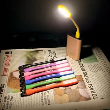 Kuum 5tk 10 Värve Kaasaskantav Mini Led Tuled USB-Raamat LED Lamp Lugemise Lambi Võimsus Pank Sülearvuti Silmade Kaitse Laud Tuli 4