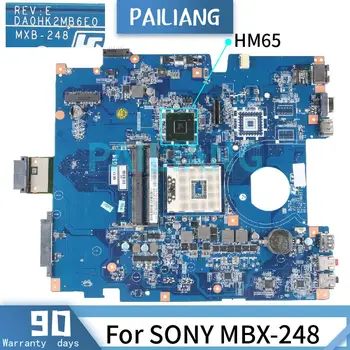 PAILIANG Sülearvuti emaplaadi SONY MBX-248 Emaplaadi A1827704A DA0HK2MB6E0 HM65 DDR3 TESTITUD