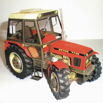 Ehitusmasinate Traktori 3D Paber Mudel DIY Käsitöö Papercraft Mänguasi Käsitöö DIY Assamblee Mänguasjad