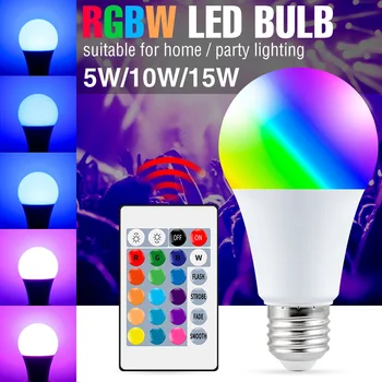 Led Spot Valgus RGB Magic Lamp Smart Control RGBW Led Värvi muuta Valguse E27 Bombillas 5W 10W 15W Led Juhitava Lamp AC85-265V
