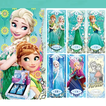 Disney Külmutatud Elsa Printsess Mängu Kogumise Kaardid Set Lumi Valge Ilu Koos Originaal Karbi Lapsed Jõulukink Kingitus Tabel Mänguasi