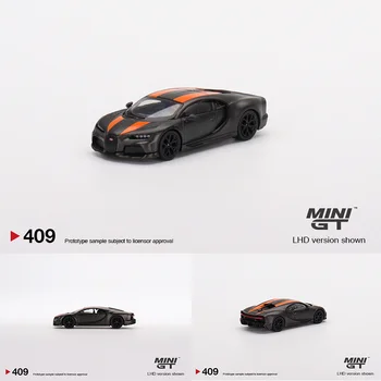 MINI GT 1:64 Chiron Super Sport 300+ maailmarekordi Süsiniku Oranž Sulamist Diorama Auto Mudel Kogumise Kääbus Carros 409 Laos