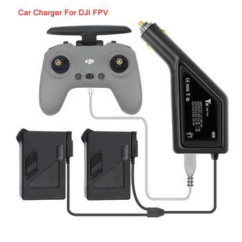 DJI FPV autolaadija Intelligentne Aku Laadimine Hub FPV Auto Connector USB-Adapter Mitme 3 In 1 autolaadija Jaoks DJI FPV