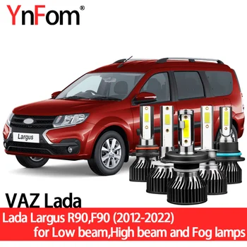 YnFom VAZ Lada Eriline LED-Esitulede Pirnid Kit For Largus R90,F90 2012-2022 Madal lähituled,kaugtuled,Fog lamp,Auto Tarvikud