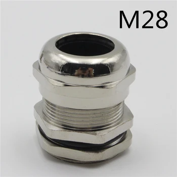 1piece M28*1.5 Nikkel Messing Metall Silikageel Veekindel hülsstihendite pistiku suhtes Kaabli 13-18mm