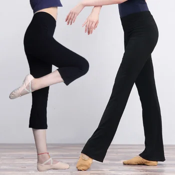 Ballett Tantsu Püksid Naistele Tüdrukute Vabaaja Fitness Must Puuvillane Võimlemine Põletatud Püksid