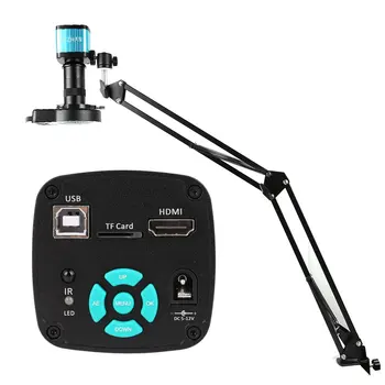 4K Elektron Digital Microscope Kaamera HDMI-USB-Liides 130X Mikroskoobi Objektiivi Paindlik Seista Nutitelefoni PCB Kontrolli Vahendid