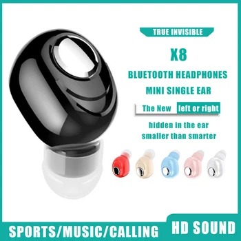 Juhtmeta Kõrvaklapid Nähtamatu Müra Tühistamises Bluetooth Handsfree Kõrvaklapid Stereo-Peakomplekti Mini Single In-Ear Earbuds koos Mic