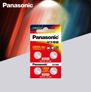 4tk/palju Panasonic AG12 LR43 186 0%Hg Kellad Mänguasjad, 1,5 V Raku Alkaline patareid kalkulaator 0%Hg