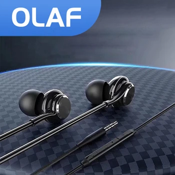 Olaf 3.5 mm Juhtmega Kõrvaklapid, In-ear koos Mikrofoni Jaoks Xiaomi Huawei ja iPhone 5 6 TK Hifi Kõrvaklapid Headset Stereo Müra Isoleerivad