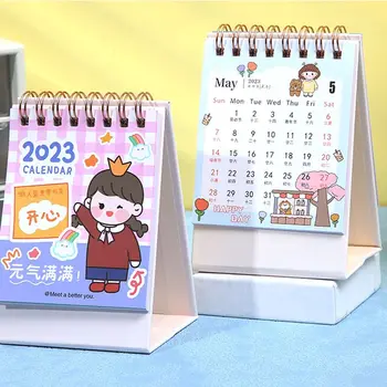 2023 Mini Kawaii Laua Kalender Töölaua Kaunistus Kalender Desktop Tegevuskava Planeerija Cute Cartoon Notepad Lauale Igapäevane Kalender