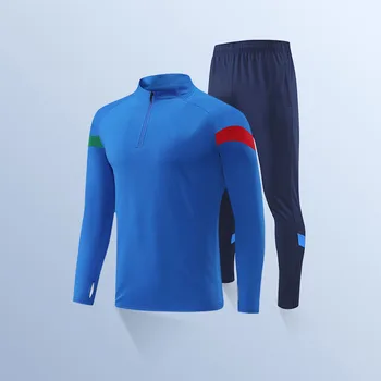 Kohandatav Jalgpall Komplekti Mehi Täis Varrukad Kampsunid Püksid Itaalia Meeskonna Logo Trükitud Sportwear Koolitus Jalgpalli Spordidressid Mees