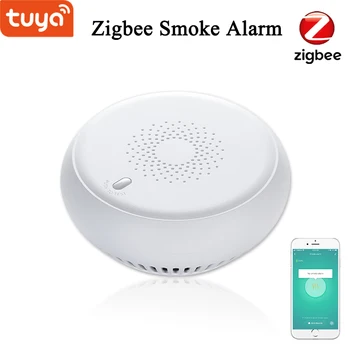 Tuya Smart Zigbee 3.0 Tulekahju Häiret Suitsuandur Smart Home Süsteem 2,4 GHz, Kõrge Tundlikkus Ohutuse Ennetamine Suitsu Andur