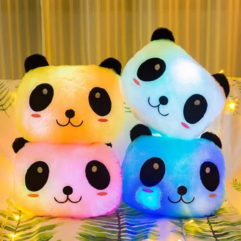 35CM Loova Mänguasja Helendav Padi Pehme Täidisega Palus Hõõguv Värvikas Panda Padi Led Valgus Mänguasjad Kingitus Lastele Laste Tüdrukud