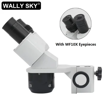 10X 30X või 20X 40X Stereo Mikroskoop Pea Tööstus Mikroskoobi Tarvik WF10X Okulaarid 1X 3X või 2X 4X Eesmärk Lense