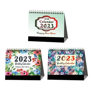 L43D Mini Desktop Calendar Mini Päevas Planeerija Korraldaja jaanuar-detsember 2023
