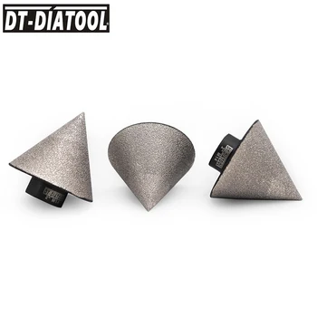 DT-DIATOOL 3tk/pk Vaccum Brazed Diamond Sõrme Natuke Milling Cutter Jaoks Keraamiliste Plaatide Graniit, Marmor Suuremalt Kuju M14 Keermega