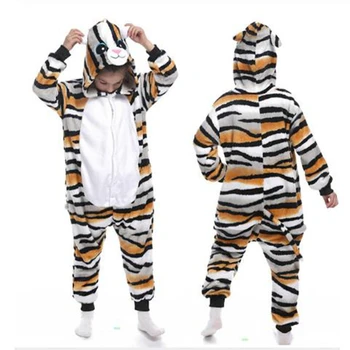 Uus Tiger Pidžaamad Lastele Sleepwear Homewear Talvel Cartoon Pidžaama Christmas Loomade Pajama Pidžaamad Lastele Jumpsuits Oneise Lapsed