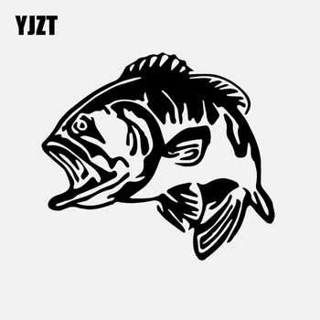 YJZT 15.8 CM*14.1 CM, Armas Bass Kala Vinüül Decal Graafiline Auto Kleebis Decor Must/Hõbe), C24-1022
