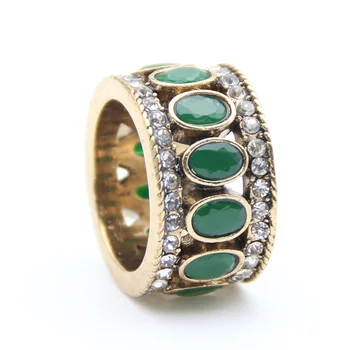 Vintage Türgi Sõrmustes Naiste Ring, Ovaal Vaik Crystal Caesar Ringi Antiikse Kulla Värvi Etnilise Meeste Pulm Ehteid Crown Ringi