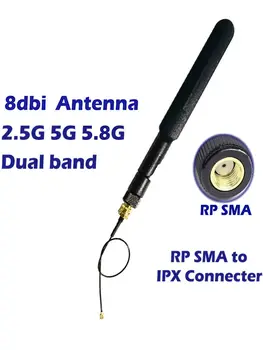 Dual Band WiFi Antenn 20cm U. FL/IPEX, et RP SMA Pats Kaabel 2,4 GHz, 5 ghz 5.8 GHz FPV jaoks UAV Undamine ja PS4 Ehitada Repeater MIFI