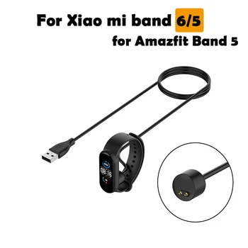 Laadimine USB Kaabel Xiaomi Mi Band 6 5 Laadimine Kaabel Mi Smart Band 6 5 Laadija Adapter Amazfit band 5