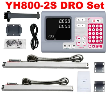 2022 YH800-2S Digitaalse Väljundiga Set/Kit Lineaarset Skaalat/Encoder/Sensor/Valitsejad 2TK 5U TTL YHSINO Mõõtmed 100 kuni 1000MM Kiire Laevad