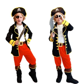 1set/palju Lapsed Poisid Piraat Cosplay Kostüüm Seatud Laste Jaoks on Jõulud Uue Aasta Pidu Lastele Väljamõeldud kostüüm (hea)