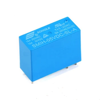 Tasuta kohaletoimetamine 10pc Originaal SMIH-05VDC-SL-A 14FH 5V 6pin DC Relee PCB Tüüp sinine värv normaalselt avatud