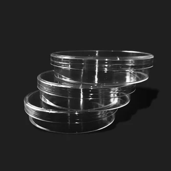 10tk 70mm Selge, Läbipaistev Steriilseid Plastikust Petri tassid nähtud Laboratoorse Meditsiini-Bioloogiline Teadus Lab Tarvikud