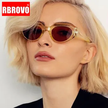 RBROVO 2021 Cateye Päikeseprillid Naistele Kõrget Kvaliteeti Vintage Prillide 2021 Luksus Disainer Tooni Naiste Hulgi Gafas De Sol Mujer