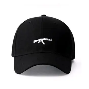 Korea versioon Rünnak Püstol tikandid Baseball Cap Väljas mood Müts naine, mees, kübarad, mütsid, hip-hop 100%puuvillased mütsid