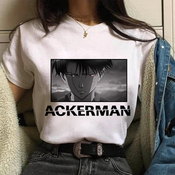 Levi Ackerman t-särk Rünnak Titan Anime T-Särk Koomiksid Jaapani Graafika Cartoon Streetwear Top Ülepaisutatud Tee Naine/Mees